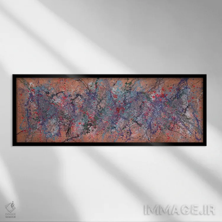 تابلو دکوراتیو در حال و هوای او اثر شاون جیکوبز - نمای قابدار مشکی