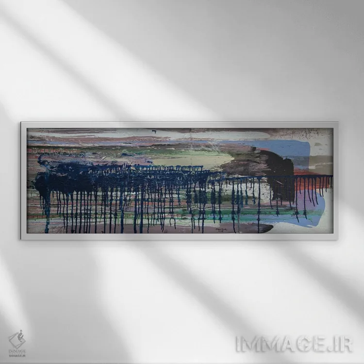 تابلو دکوراتیو افق اثر شاون جیکوبز - نمای قابدار سفید