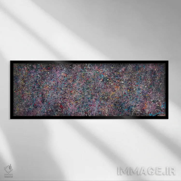 تابلو دکوراتیو انعکاس در آب اثر شاون جیکوبز - نمای قابدار مشکی