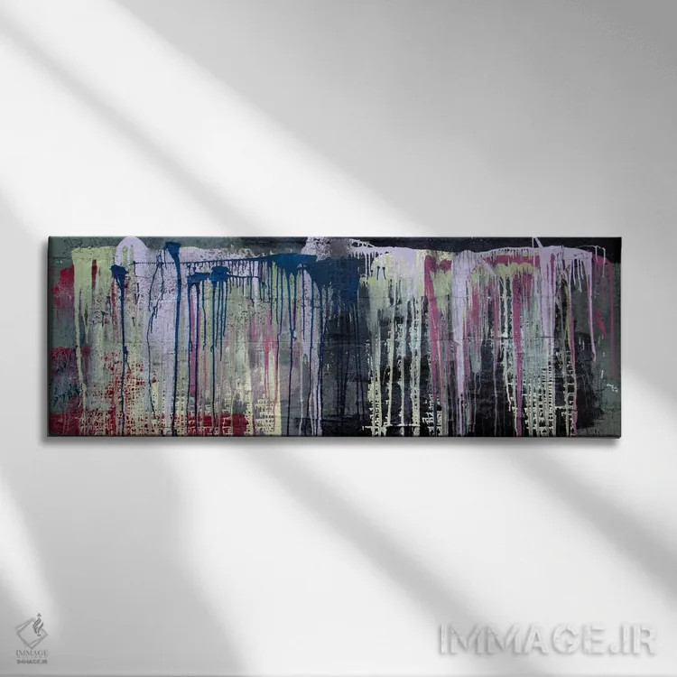 تابلو دکوراتیو در شب اثر شاون جیکوبز - نمای روبهرو روی دیوار