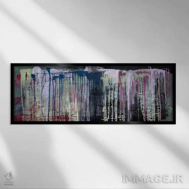 تابلو دکوراتیو در شب اثر شاون جیکوبز - نمای قابدار مشکی