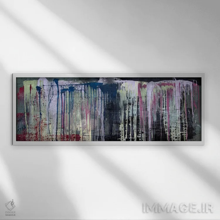 تابلو دکوراتیو در شب اثر شاون جیکوبز - نمای قابدار سفید