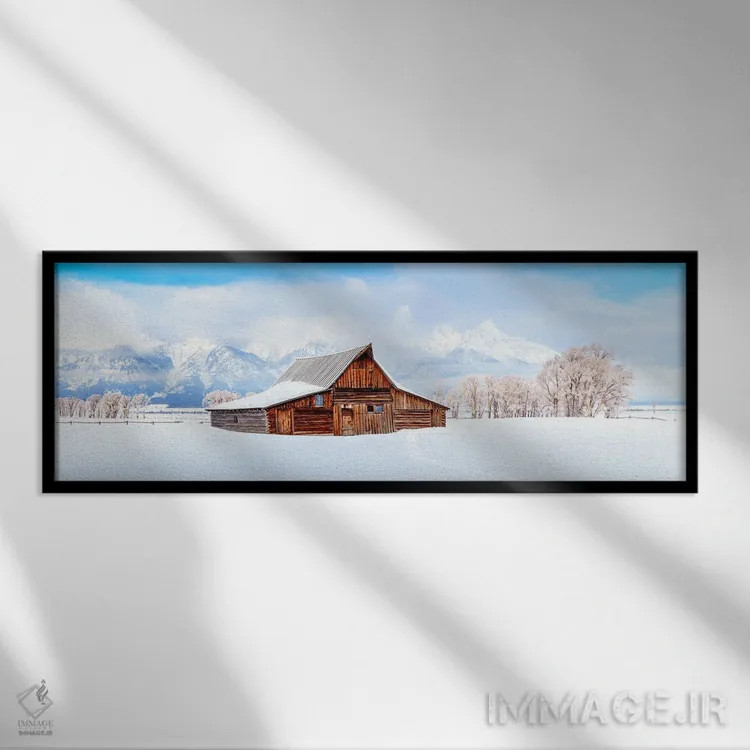 تابلو دکوراتیو پس از طوفان برفی اثر سوزانه کرمر - نمای قابدار مشکی