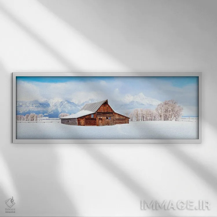 تابلو دکوراتیو پس از طوفان برفی اثر سوزانه کرمر - نمای قابدار سفید