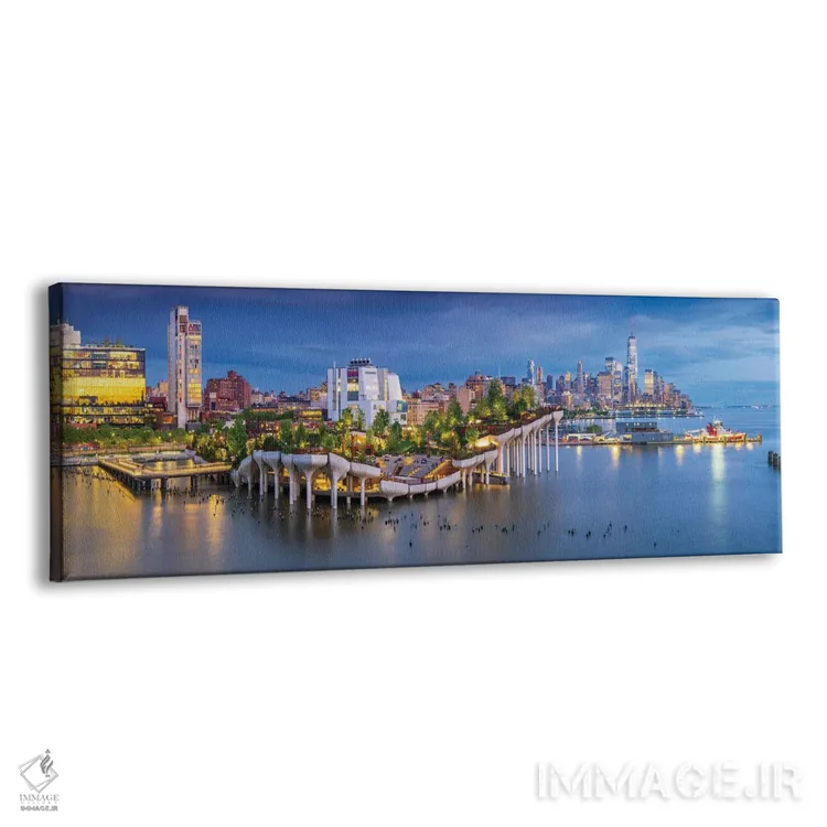 تابلو دکوراتیو خیال پردازی پانورامای جزیره کوچک اثر سوزانه کرمر - نمای پرسپکتیو محصول