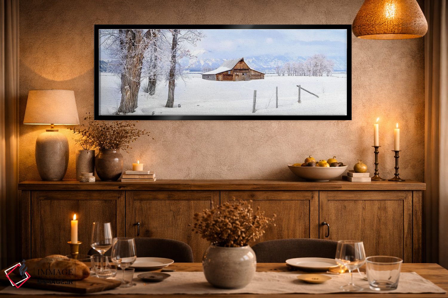 تابلو دکوراتیو پانورامای منجمد در زمان اثر سوزانه کرمر - D2B