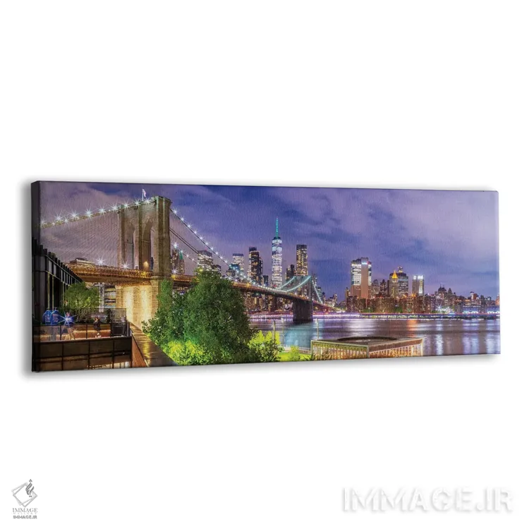 تابلو دکوراتیو پانورامای پل بروکلین اثر سوزانه کرمر - نمای پرسپکتیو محصول