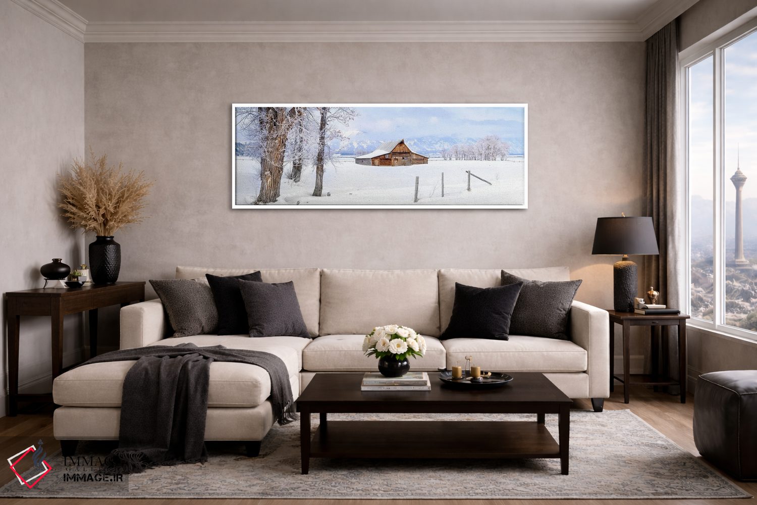 تابلو دکوراتیو پانورامای منجمد در زمان اثر سوزانه کرمر - D3W