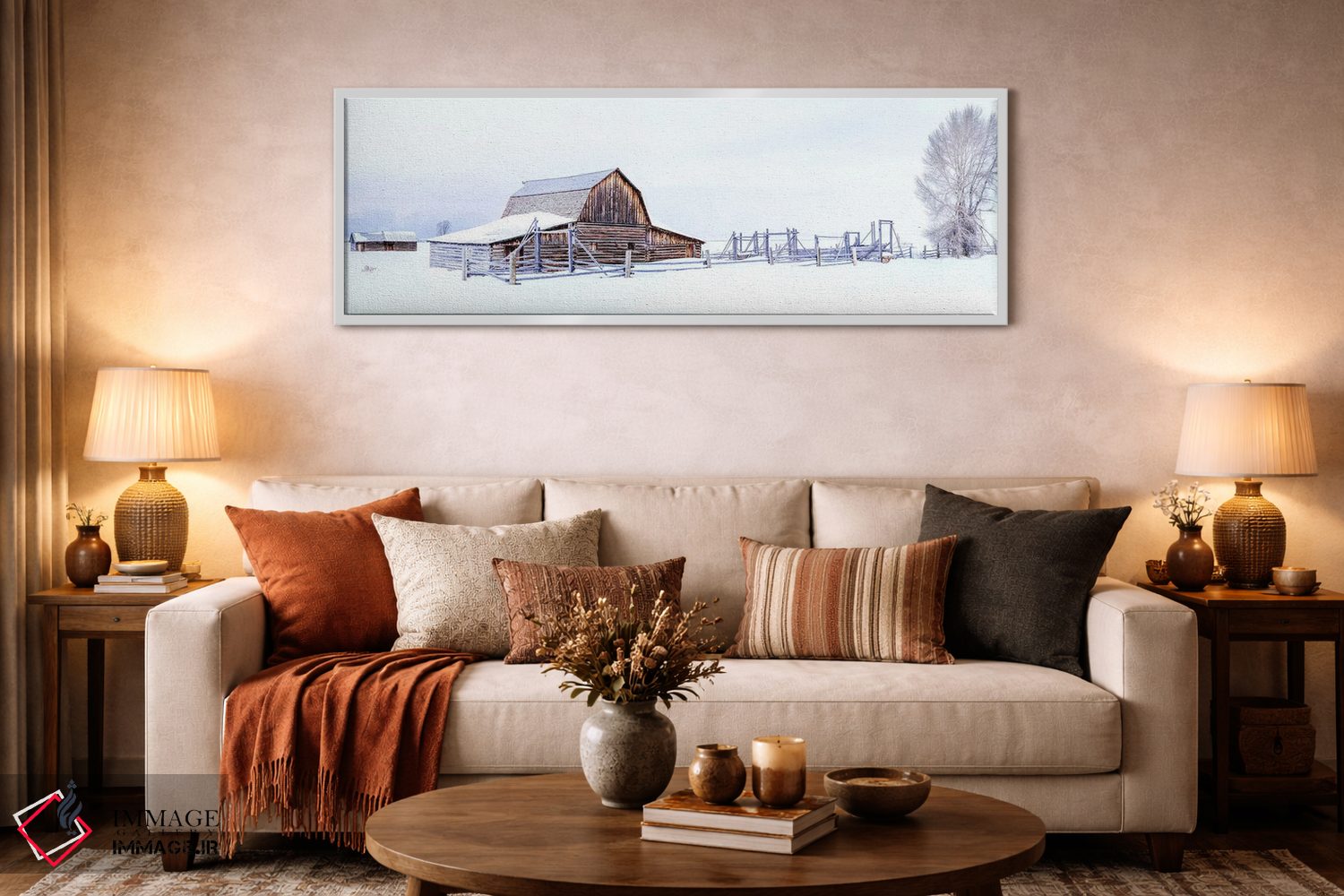 تابلو دکوراتیو پس از طوفان برفی در سفیدترین حالت اثر سوزانه کرمر - D3W