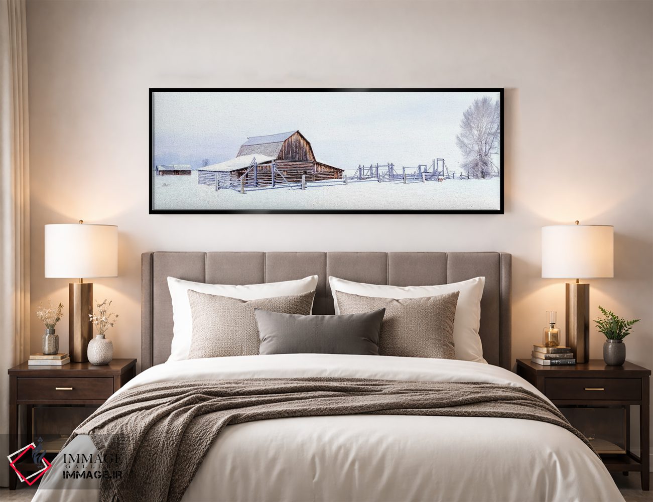 تابلو دکوراتیو پس از طوفان برفی در سفیدترین حالت اثر سوزانه کرمر - D5B