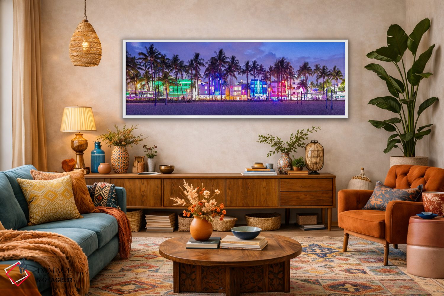 تابلو دکوراتیو به میامی خوش آمدید اثر سوزانه کرمر - D2W