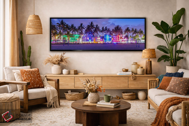 تابلو دکوراتیو به میامی خوش آمدید اثر سوزانه کرمر - D3B