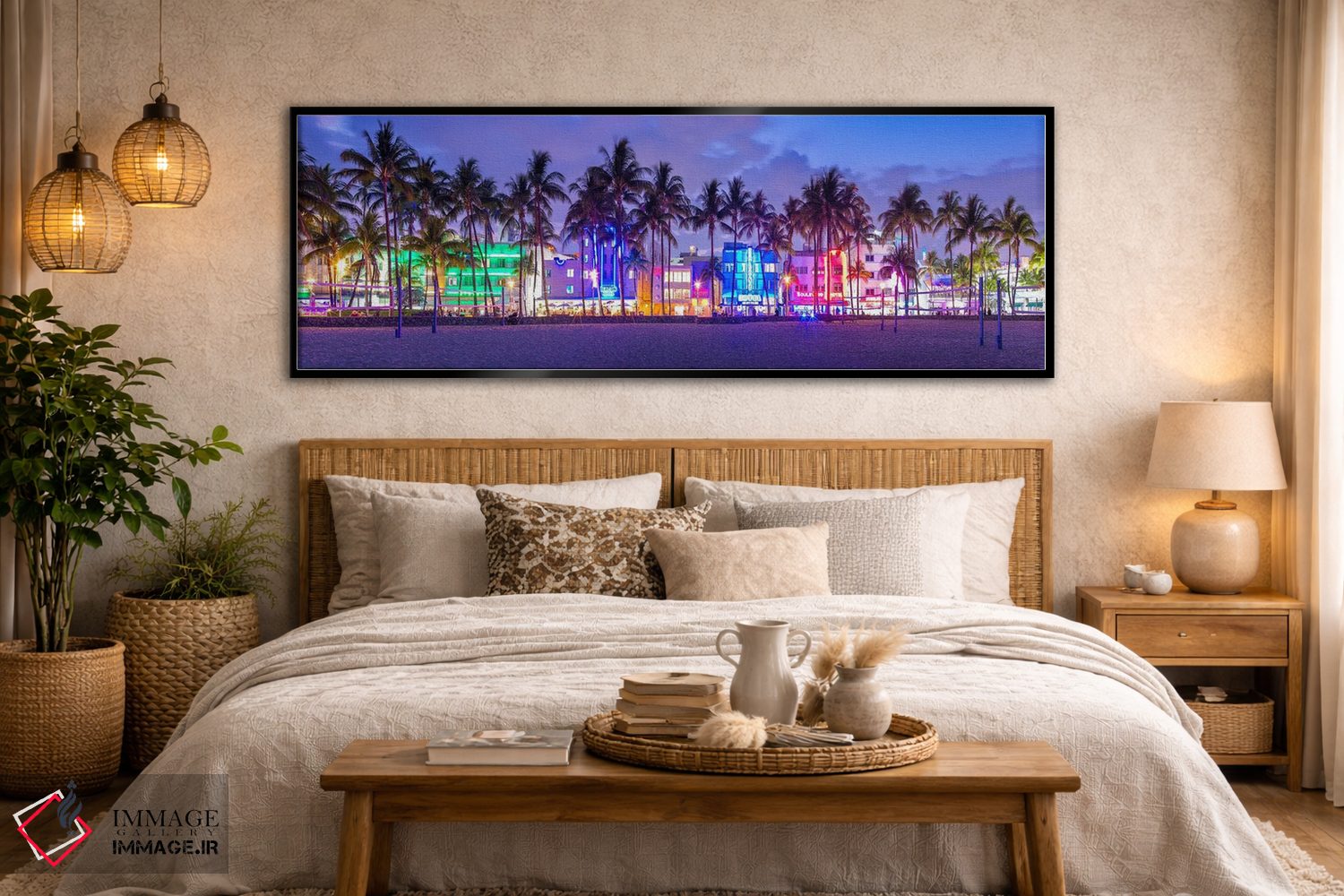 تابلو دکوراتیو به میامی خوش آمدید اثر سوزانه کرمر - D5B