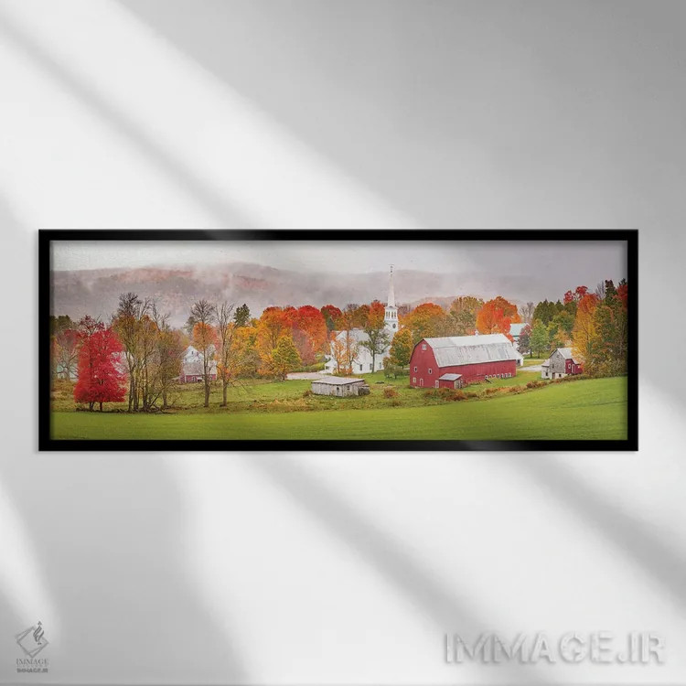 تابلو دکوراتیو جذابیت پیچم اثر سوزانه کرمر - نمای قابدار مشکی