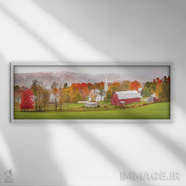 تابلو دکوراتیو جذابیت پیچم اثر سوزانه کرمر - نمای قابدار سفید