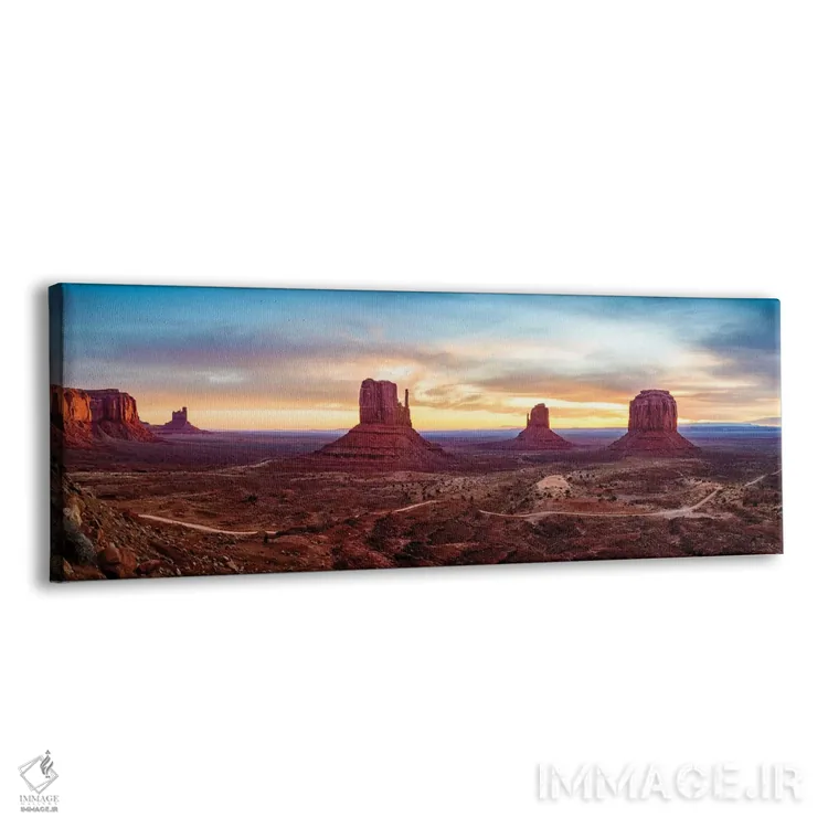 تابلو دکوراتیو طلوع آفتاب در دره مانیومنت، پارک قبیله ناواهو اثر سوزانه کرمر - نمای پرسپکتیو محصول