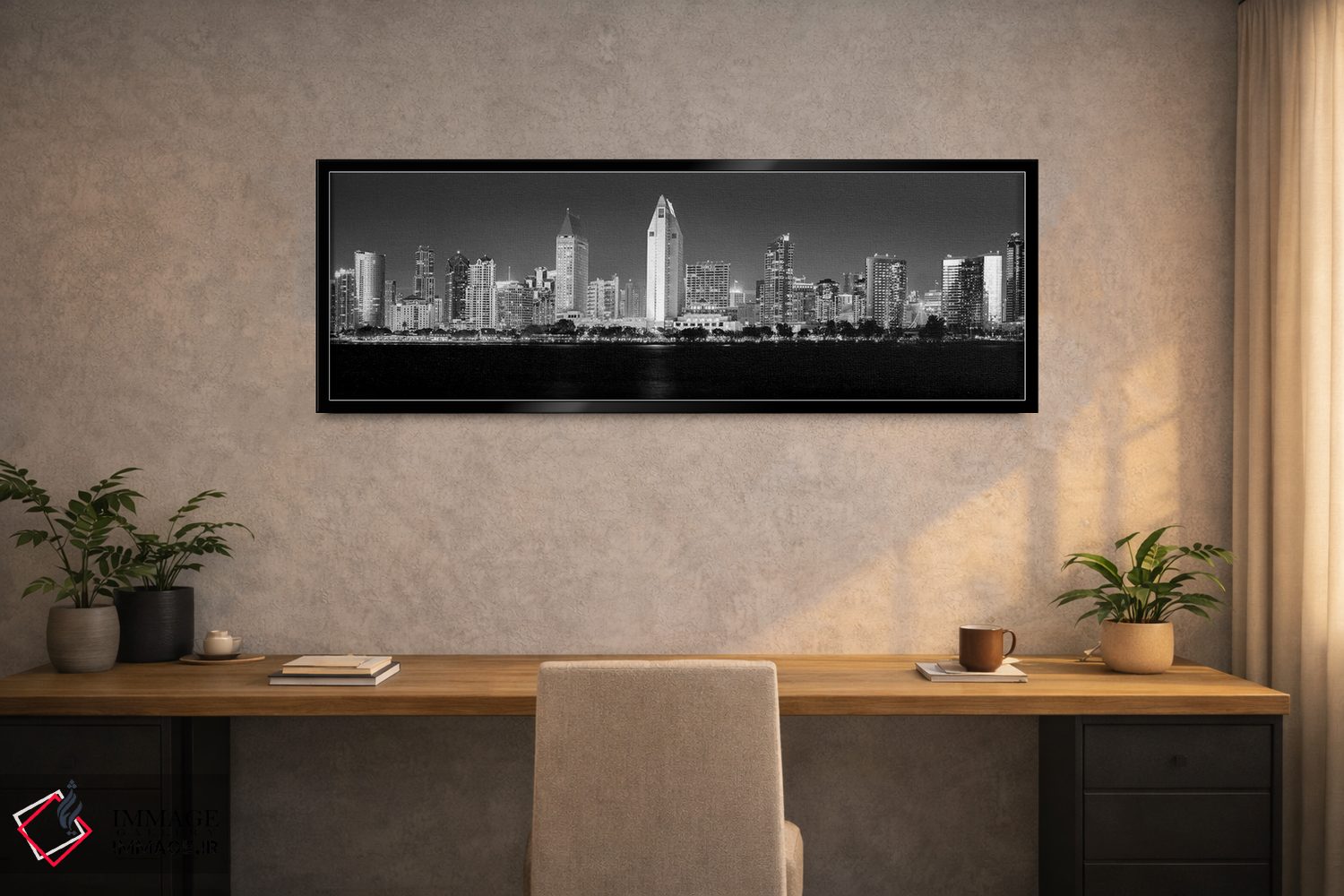 تابلو دکوراتیو چشم انداز سن دیه گو اثر سوزانه کرمر - D1B