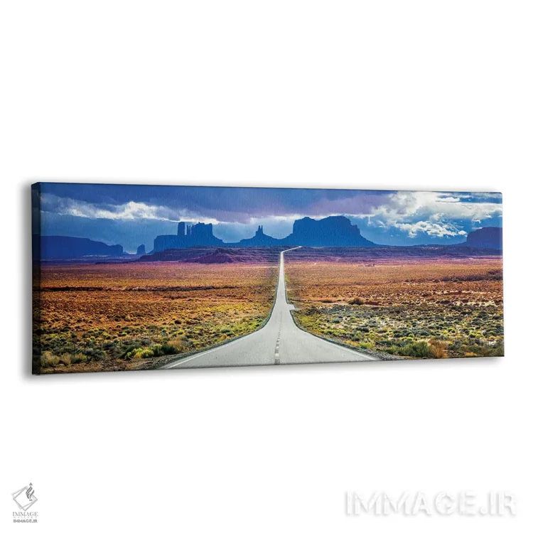 تابلو دکوراتیو جاده طوفانی به مونومنت ولی اثر سوزانه کرمر - نمای پرسپکتیو محصول