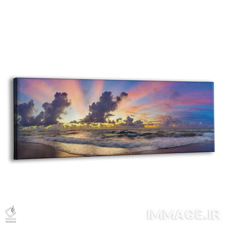 تابلو دکوراتیو Florida Beach Panoramic,رنگ های پیش از طلوع، نمای پانورامیک… اثر سوزانه کرمر - نمای پرسپکتیو محصول