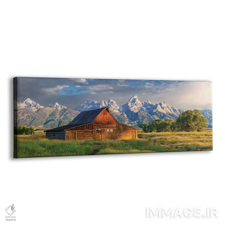 تابلو دکوراتیو Wyoming,انبار تاریخی گرند تتون، وایومینگ اثر سوزانه کرمر - نمای پرسپکتیو محصول