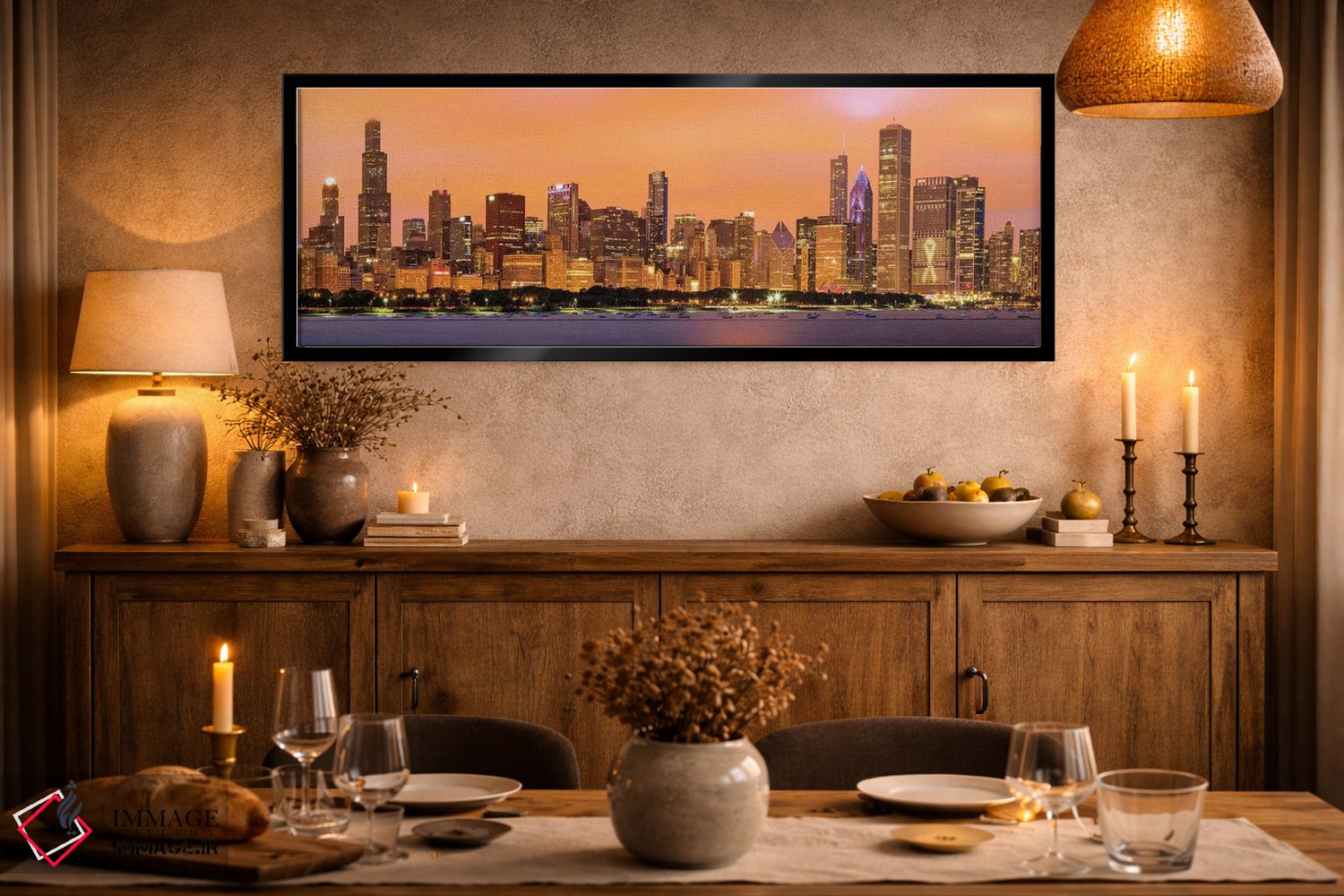 تابلو دکوراتیو برج ویلیس در رصدخانه آدلر I اثر سوزانه کرمر - D2B