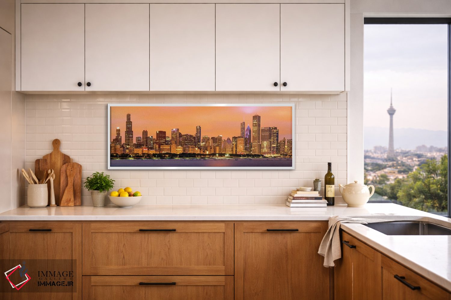 تابلو دکوراتیو برج ویلیس در رصدخانه آدلر I اثر سوزانه کرمر - D3W