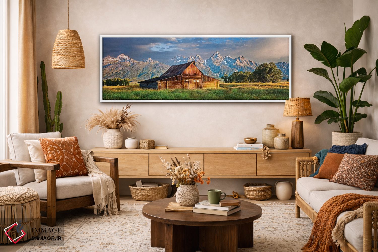 تابلو دکوراتیو Grand Teton National Park, Wyoming,پانوراما گرند تیتون، پار… اثر سوزانه کرمر - D2W