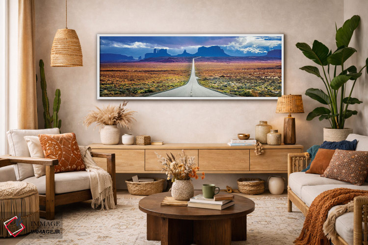 تابلو دکوراتیو جاده طوفانی به مونومنت ولی اثر سوزانه کرمر - D1W