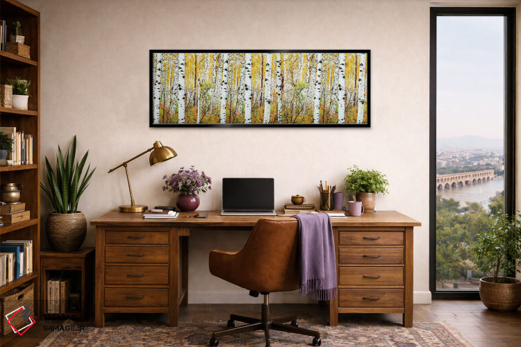 تابلو دکوراتیو Colorado,پانوراما درختان آسپن، کلرادو اثر سوزانه کرمر - D3B
