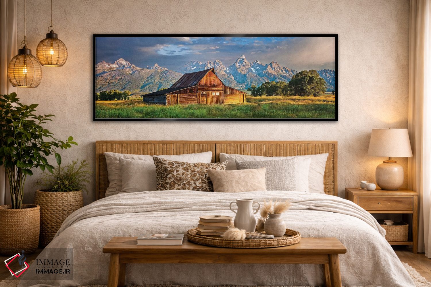 تابلو دکوراتیو Grand Teton National Park, Wyoming,پانوراما گرند تیتون، پار… اثر سوزانه کرمر - D6B