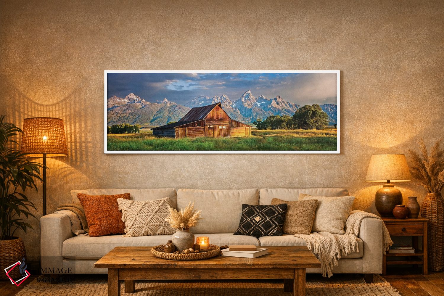 تابلو دکوراتیو Grand Teton National Park, Wyoming,پانوراما گرند تیتون، پار… اثر سوزانه کرمر - D5W