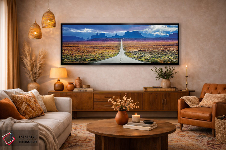 تابلو دکوراتیو جاده طوفانی به مونومنت ولی اثر سوزانه کرمر - D5B