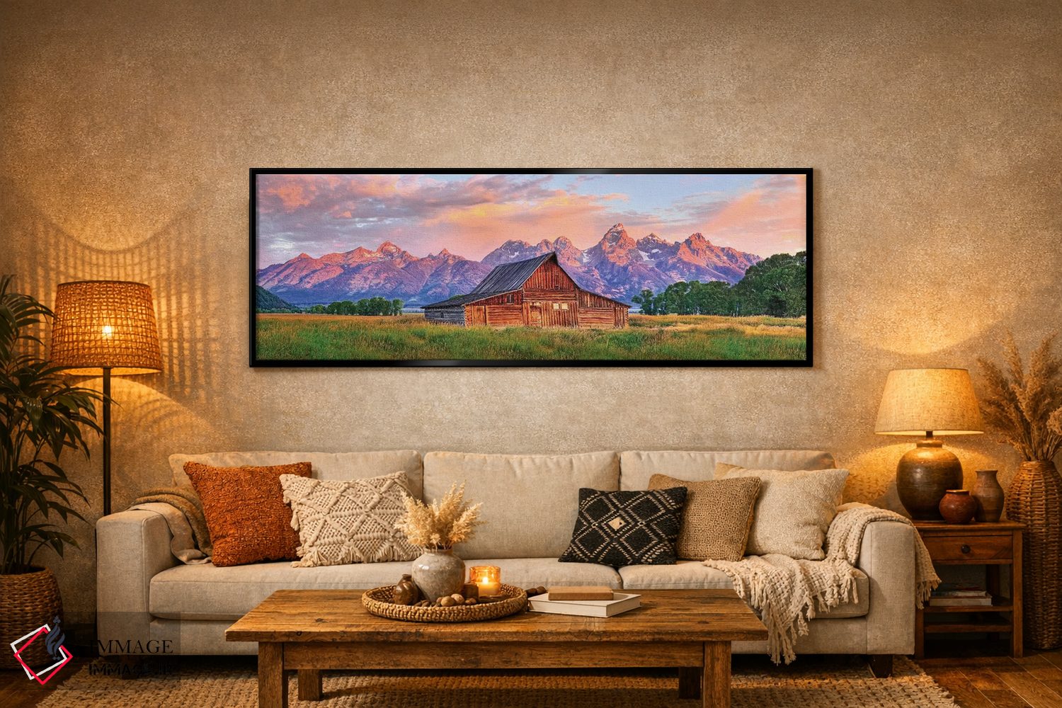 تابلو دکوراتیو Grand Teton National Park, Wyoming,درخشش صبحگاهی گرند تیتون… اثر سوزانه کرمر - D6B