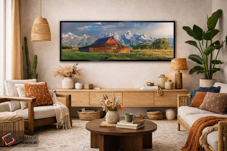 تابلو دکوراتیو Wyoming,انبار تاریخی گرند تتون، وایومینگ اثر سوزانه کرمر - D4B