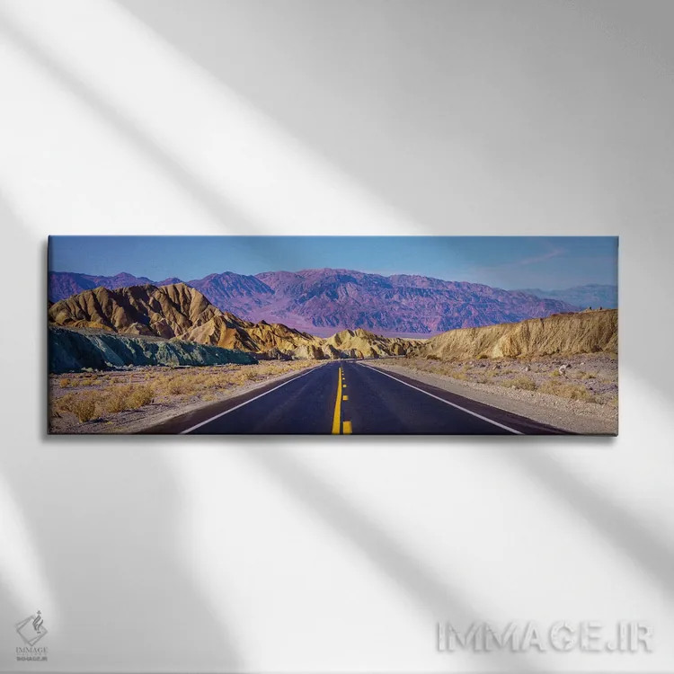 تابلو دکوراتیو Death Valley,سفر جاده ای پانوراما، دره مرگ اثر سوزانه کرمر - نمای روبهرو روی دیوار