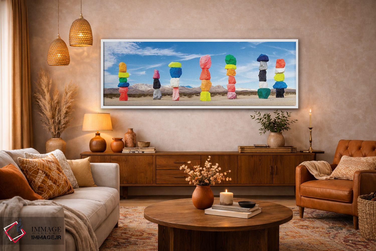 تابلو دکوراتیو Nevada,هنر در بیابان، نوادا اثر سوزانه کرمر - D4W