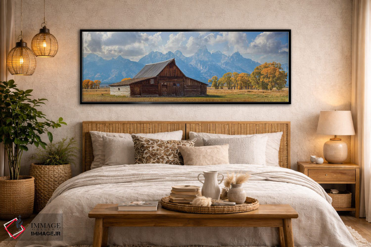 تابلو دکوراتیو انبار گرند تتون در پاییز اثر سوزانه کرمر - D5B