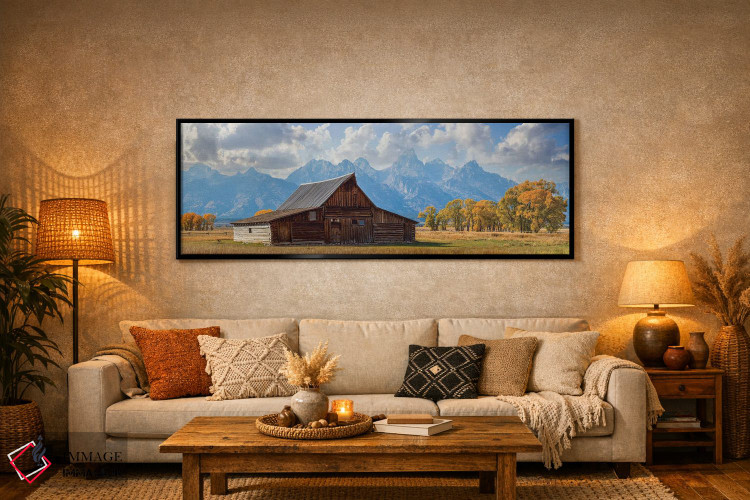 تابلو دکوراتیو انبار گرند تتون در پاییز اثر سوزانه کرمر - D6B