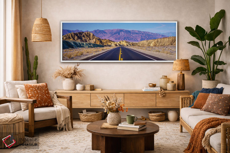 تابلو دکوراتیو Death Valley,سفر جاده ای پانوراما، دره مرگ اثر سوزانه کرمر - D1W