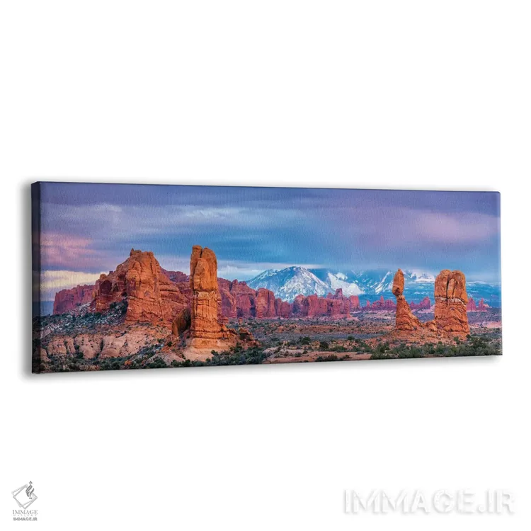 تابلو دکوراتیو صخره متعادل و کوه های لا سال اثر سوزانه کرمر - نمای پرسپکتیو محصول