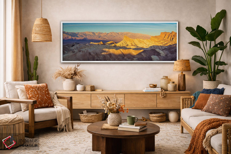 تابلو دکوراتیو Death Valley,طلوع پانورامای زابریسکی پوینت، دره مرگ اثر سوزانه کرمر - D2W