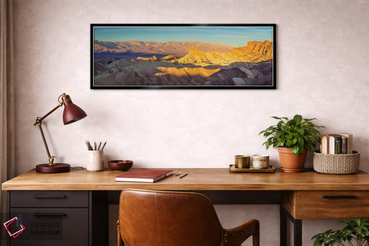 تابلو دکوراتیو Death Valley,طلوع پانورامای زابریسکی پوینت، دره مرگ اثر سوزانه کرمر - D3B