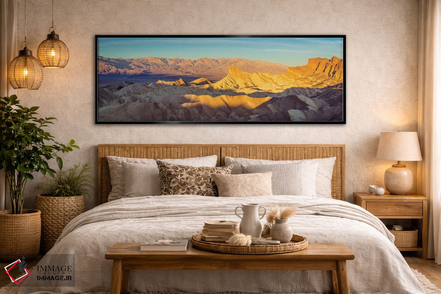 تابلو دکوراتیو Death Valley,طلوع پانورامای زابریسکی پوینت، دره مرگ اثر سوزانه کرمر - D6B