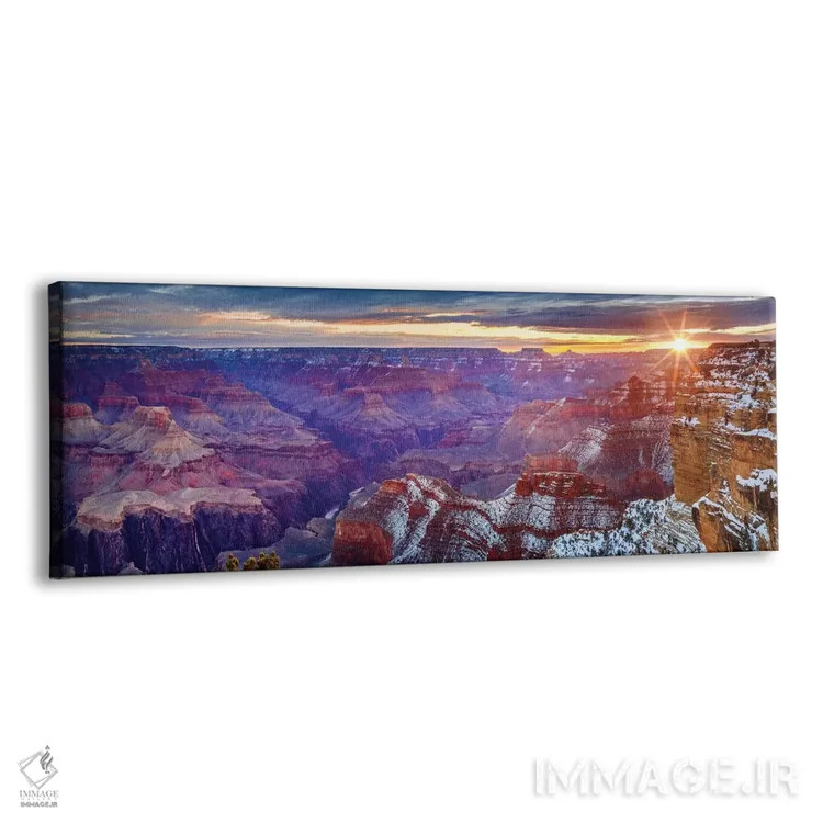 تابلو دکوراتیو طلوع آفتاب در هوپی پوینت شماره دو اثر سوزانه کرمر - نمای پرسپکتیو محصول