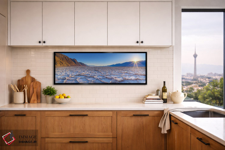 تابلو دکوراتیو غروب حوضه بدواتر، دره مرگ اثر سوزانه کرمر - D6B