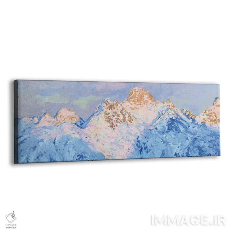 تابلو دکوراتیو آخرین پرتو کوه های سوئیس اثر سایمون کوژین - نمای پرسپکتیو محصول