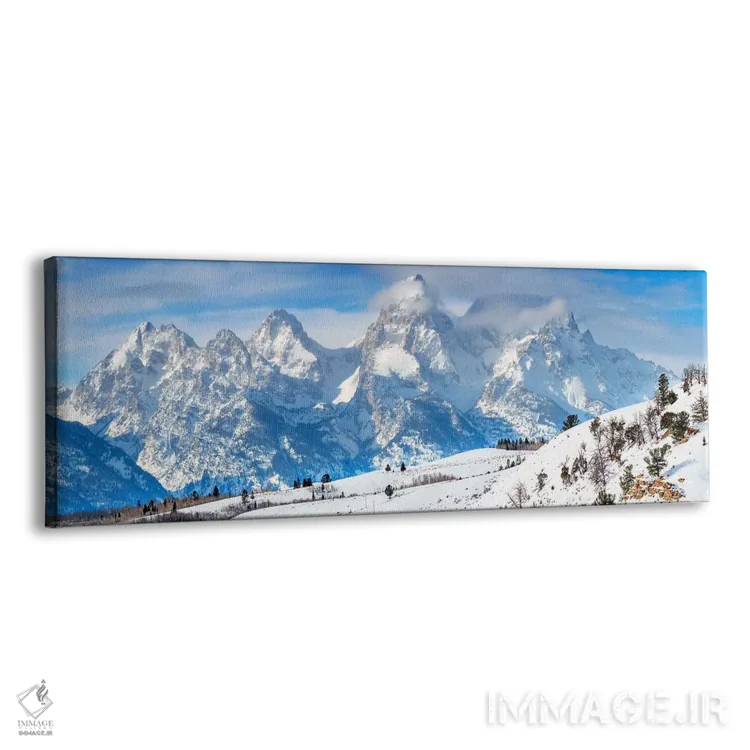 تابلو دکوراتیو پانورامای گرند تتون اثر سوزانه کرمر - نمای پرسپکتیو محصول