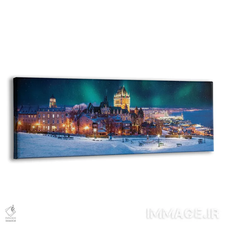 تابلو دکوراتیو شب زمستانی رویایی اثر سوزانه کرمر - نمای پرسپکتیو محصول