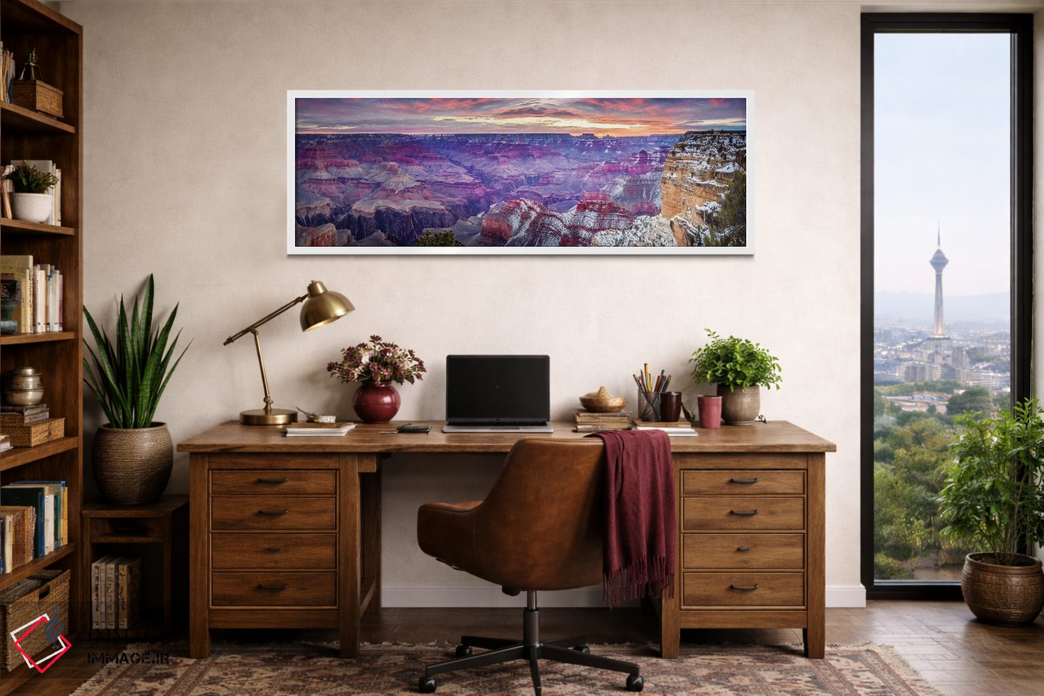 تابلو دکوراتیو طلوع آفتاب در هوپی پوینت شماره یک اثر سوزانه کرمر - D2W