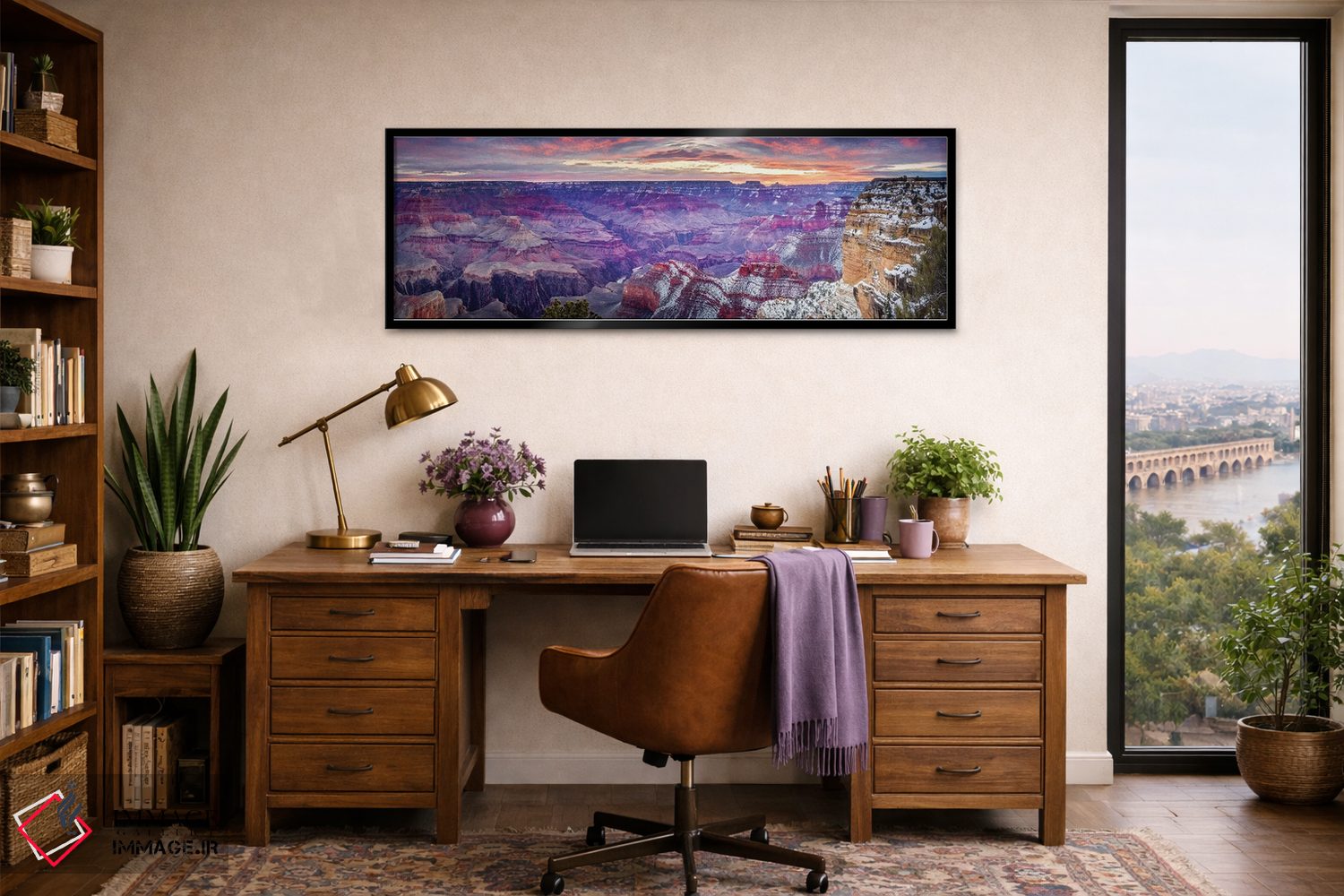 تابلو دکوراتیو طلوع آفتاب در هوپی پوینت شماره یک اثر سوزانه کرمر - D4B